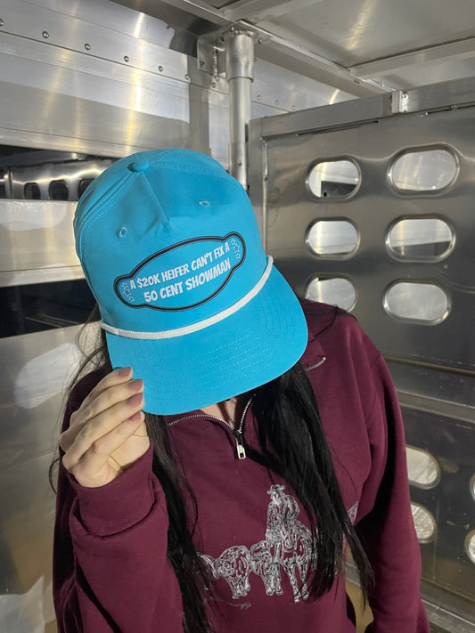 Turquoise Showman Cap